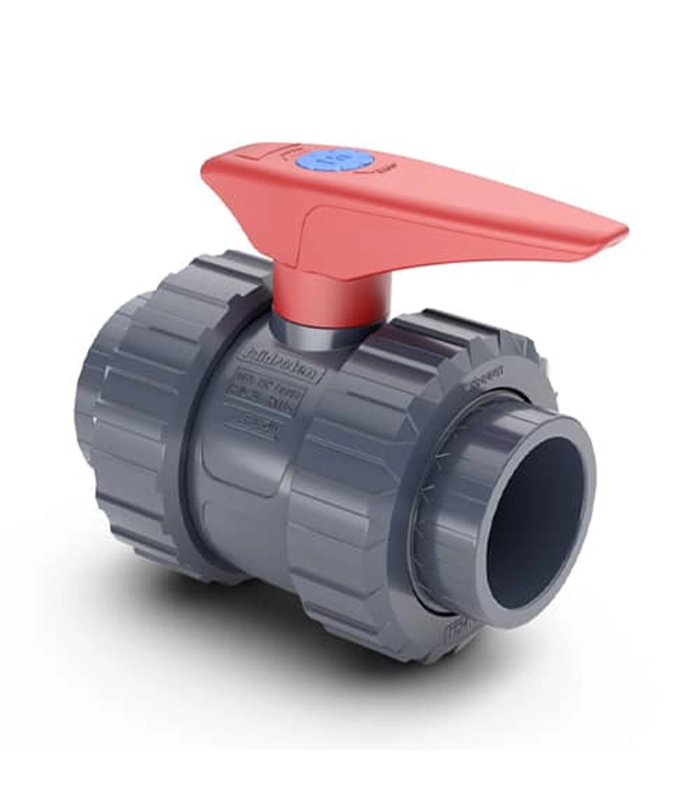Сферичен кран Hidroten PVC-U за лепене с PE изход